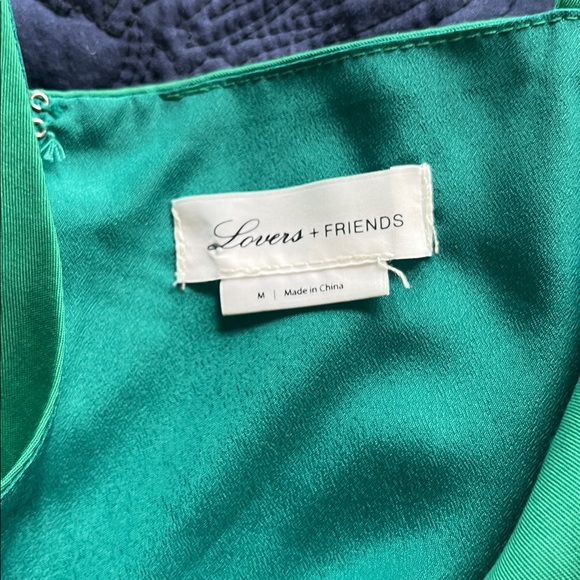 Lovers + Friends Orchid‎ Dress Green Wrap Cocktail Party Size M - Picture 7 of 11